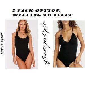 2 Pack Body Suits- Free People & Active Basic- Med